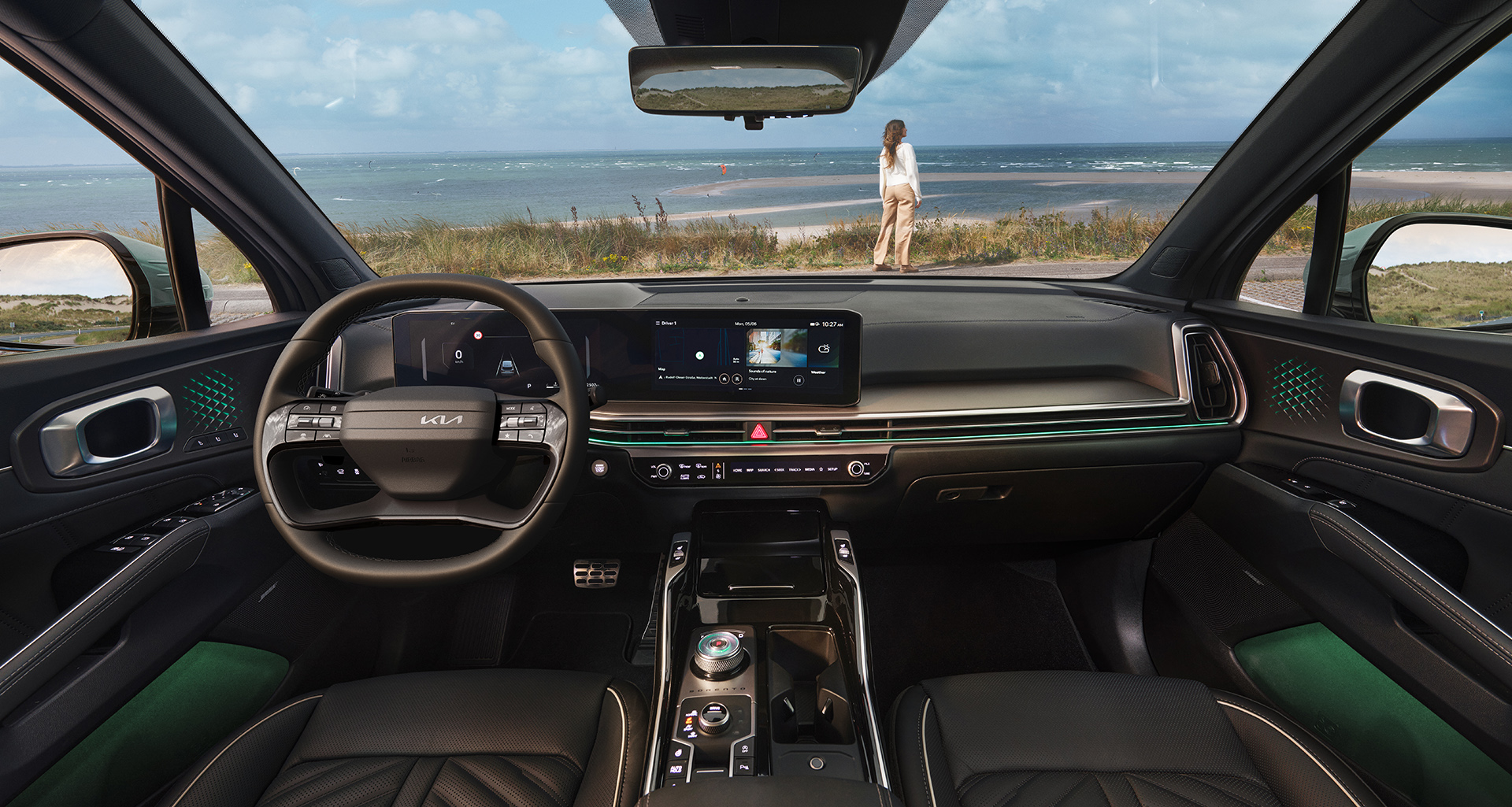 Klar gestaltetes Cockpit.